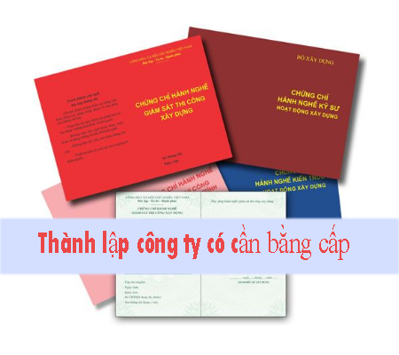 thành lập doanh nghiệp có cần bằng cấp